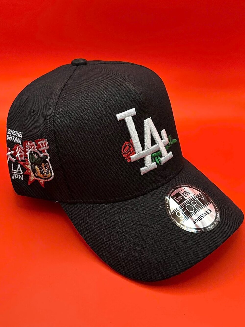 NWT New Era 9FORTY LA Dodgers Ohtani Black Adjustable Baseball Cap
